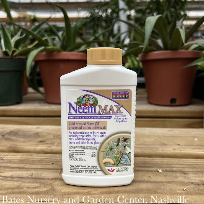 K20-Chemicals Neem MAX Oil 8oz Concentrate Insect-Mite-Fungicide Bonide -  Bates Nursery & Garden Center