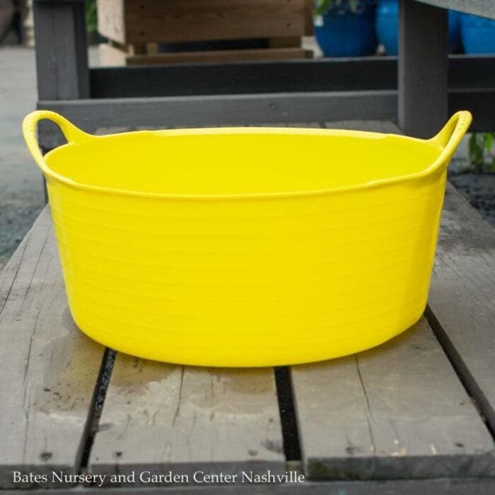 3.9Gal/15L Tubtrug Flexible Small Shallow Bucket - Yellow