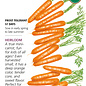 Seed Veg Carrot Little Finger Organic Heirloom - Daucus carota sativus