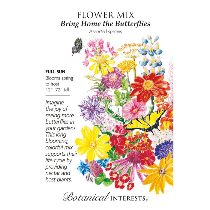 Seed Flwr Flower Mix Bring Home the Butterflies - Assorted species