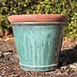 Pot Round Stackable 13x11 Rustic Green