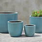 Pot Mandalay Smooth Sml 8x8 Rustic Aqua