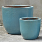 Pot Mandalay Smooth Sml 8x8 Rustic Aqua