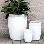 Pot Baba 2-Tone Vase Sml 9x13 Atlantis White/White