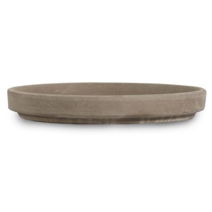 Saucer 5.5"-6" Dark Basalt / Terracotta