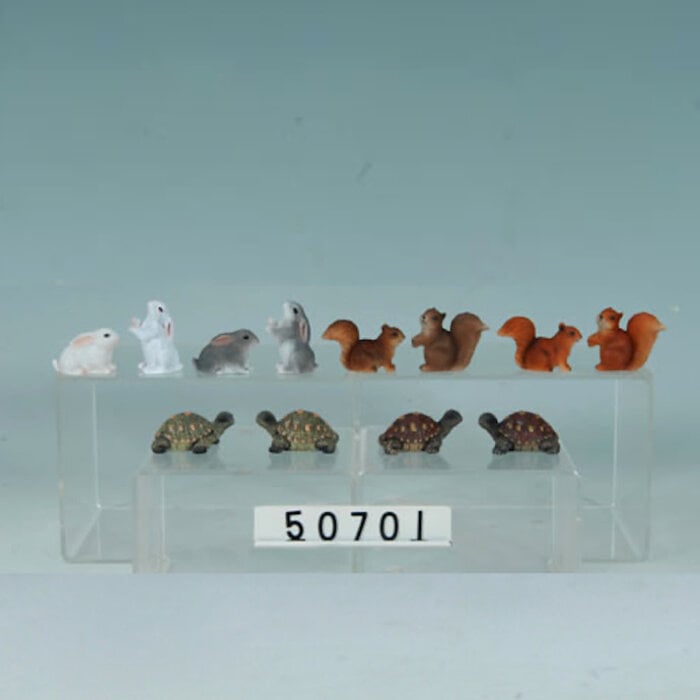 Statuary Mini Animal Rabbit/Squirrel/Turtle Asst 1.5H