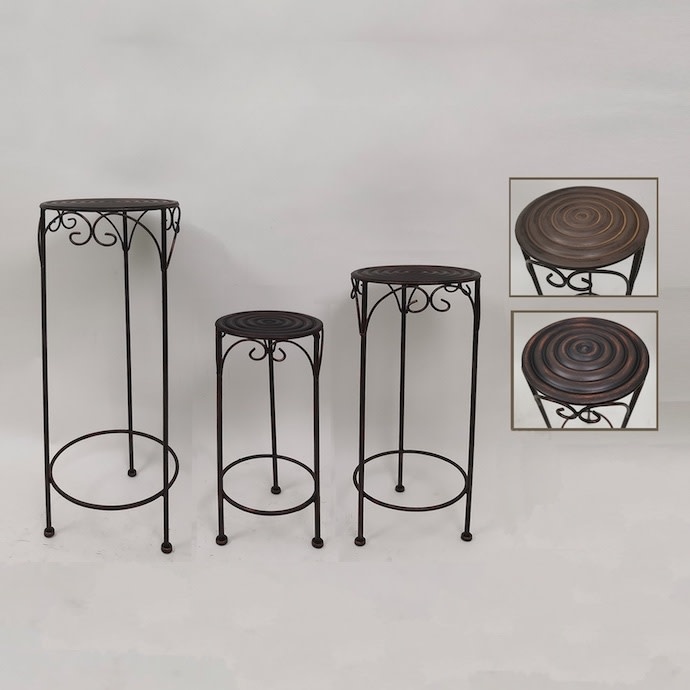 M30Plant Stands /Hooks /Brackets Plant Stand w/Ringed Top Med 10x24