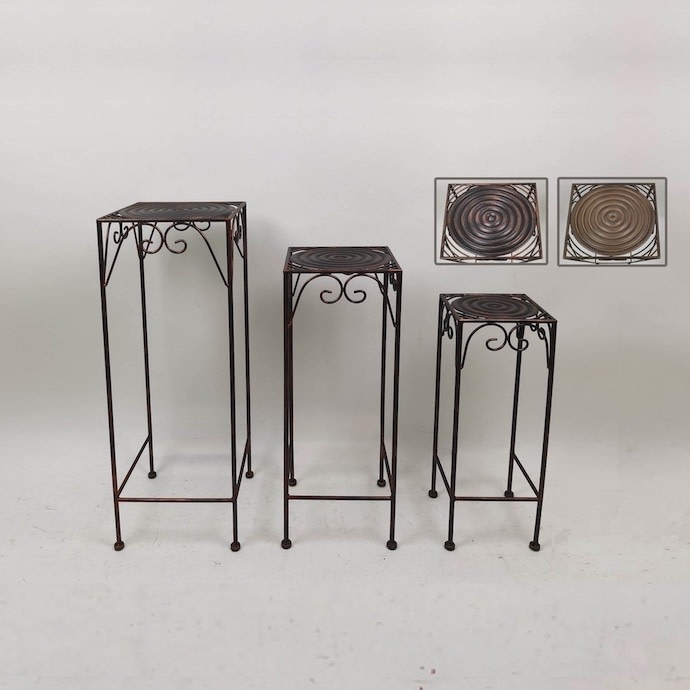 M30Plant Stands /Hooks /Brackets Plant Stand Square Top w/Ringed