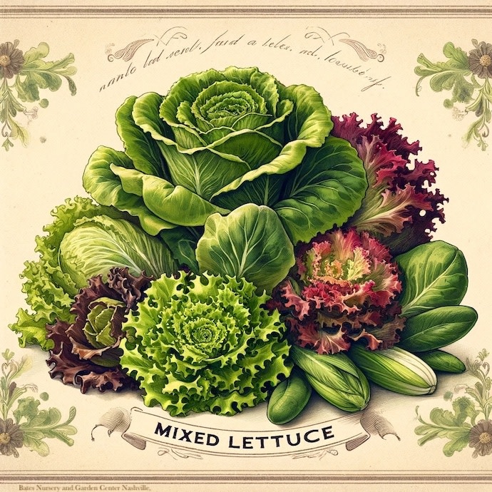 Seed Lettuce Green Salad Bowl Organic