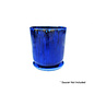 Pot Footed Taper Planter Lrg 14x16 Pacific Blue