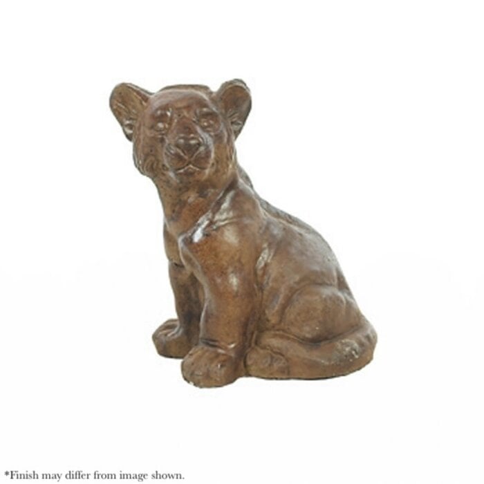 Statuary Lion Cub 10hx8wx6d