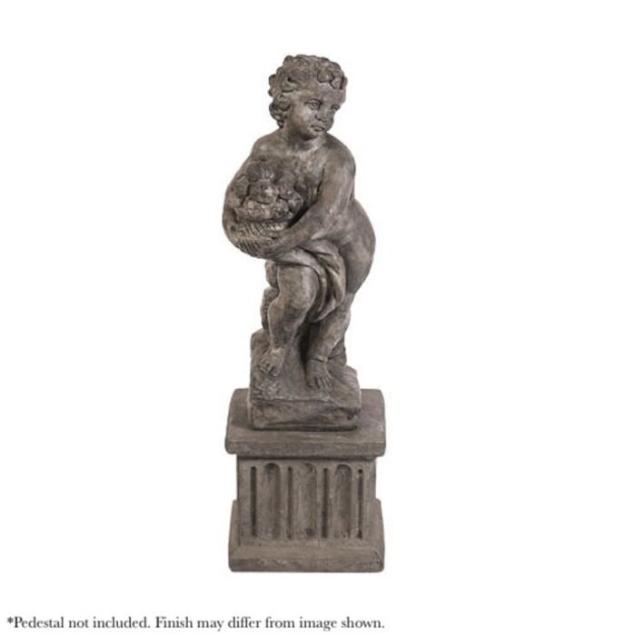 Statuary Summer Season Cherub 26x10x8