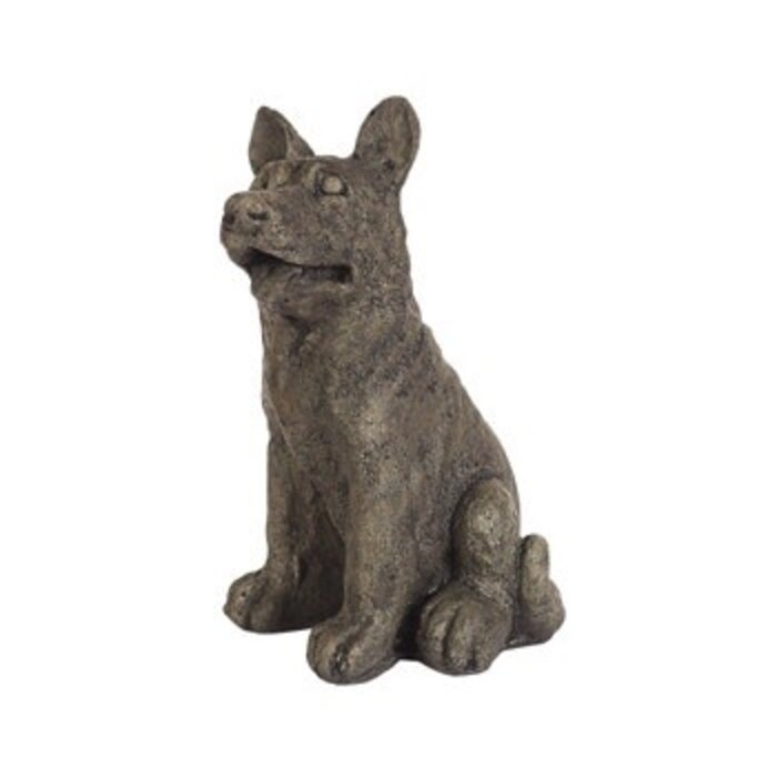 Statuary Small German Shepherd Dog 9hx5wx5d