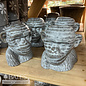 Pot Glazed Gorilla Head 6x5x6 Asst