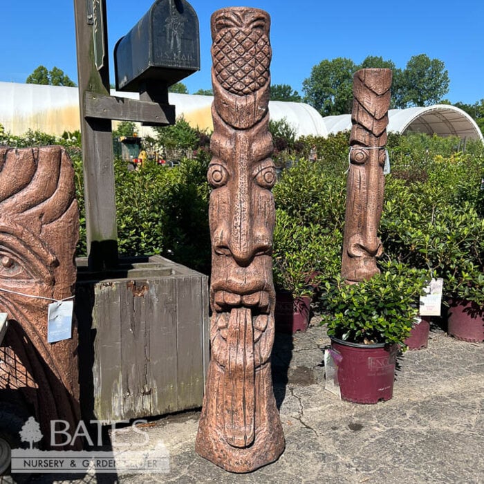 Statuary Tiki Post with Tongue Out 50hx11w