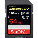 SanDisk Sandisk Extreme Pro SDXC Card UHS-I, up to 170mb/s Read Speeds