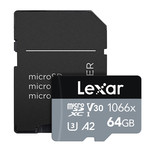 Lexar Lexar Professional MicroSDXC, 1066x UHS-I, Class 10, W/ Adapter