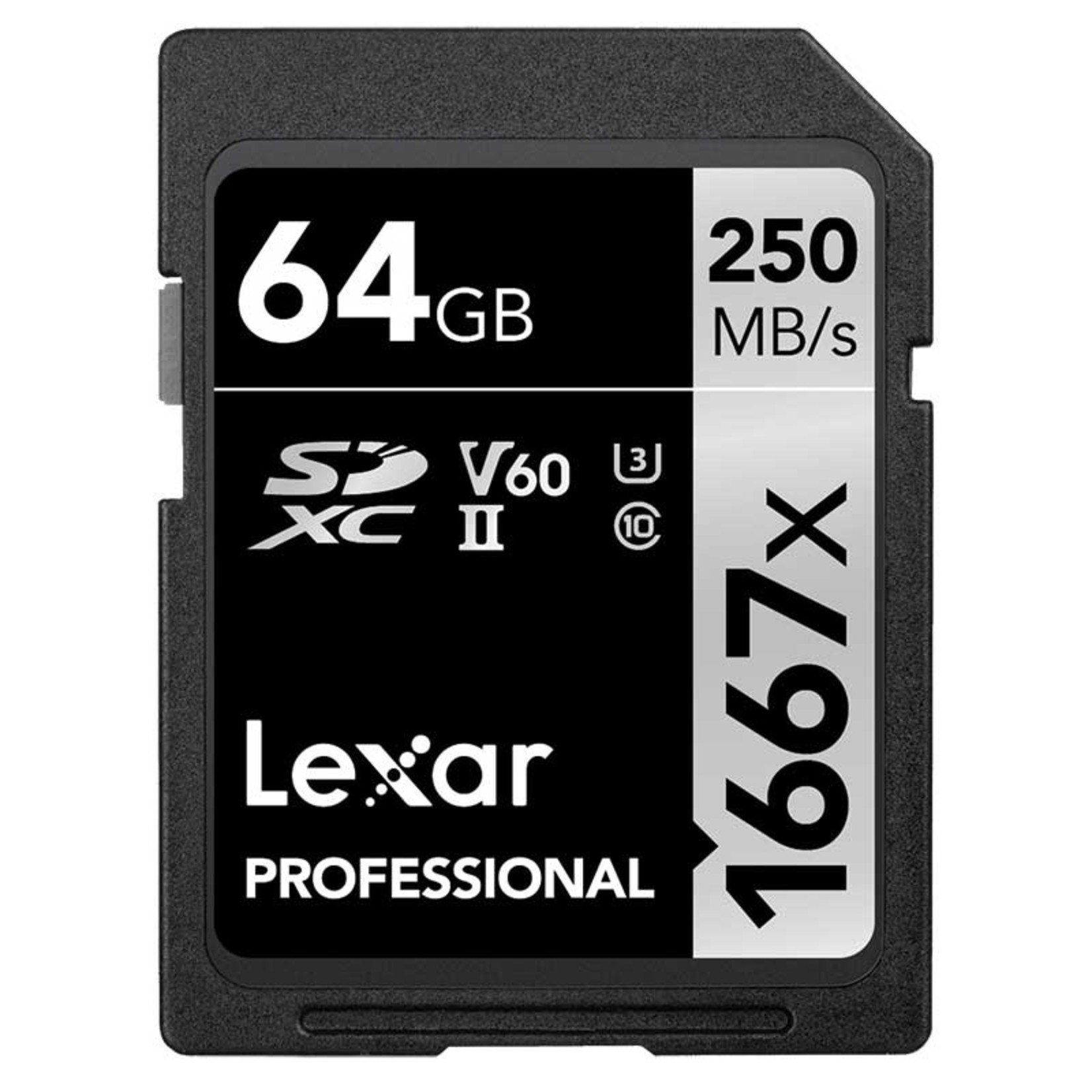 Lexar Lexar Professional SDXC Memory Card, 1667x, Class 10, UHS-II, U3, V60