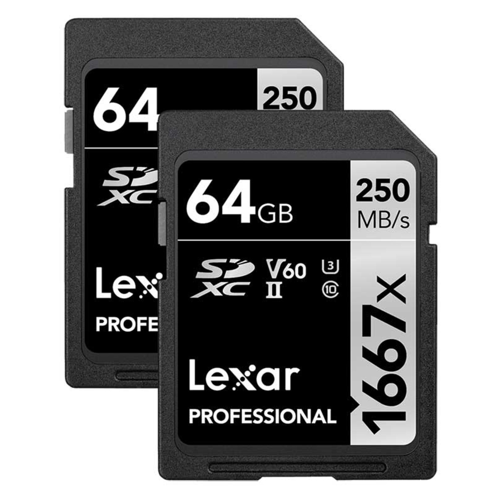 Lexar Lexar Professional SDXC Memory Card, 1667x, Class 10, UHS-II, U3, V60