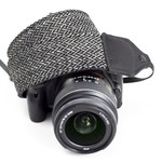 Perris Leathers Gray Tweed Herringbone Wool Camera Strap