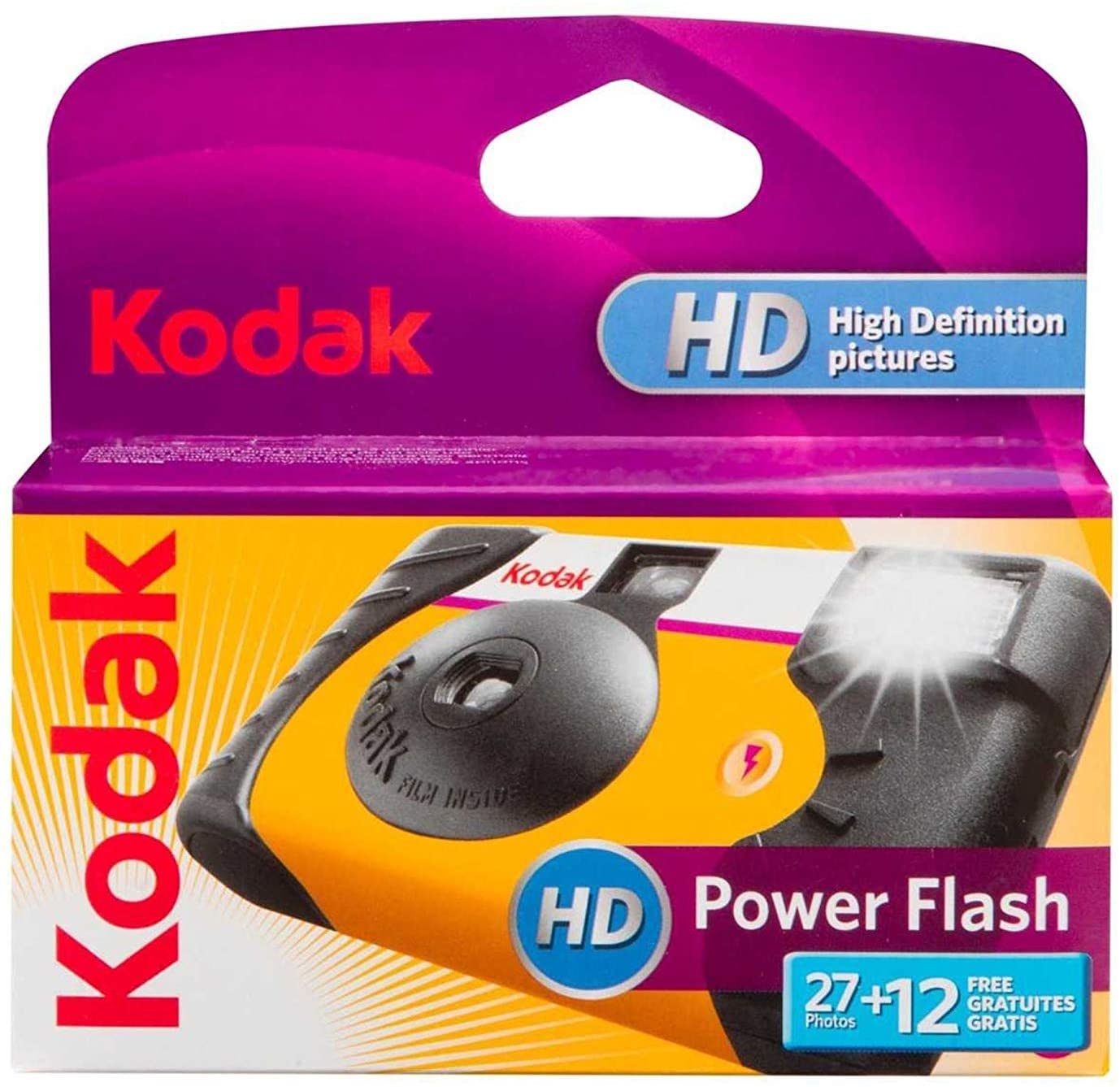 Kodak Power Flash Single Use Camera 27 EXP Pro Photo
