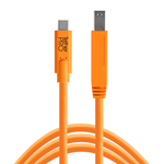 TetherTools TetherPro USB-C to 3.0 Male B  15' (4.6m) ORG