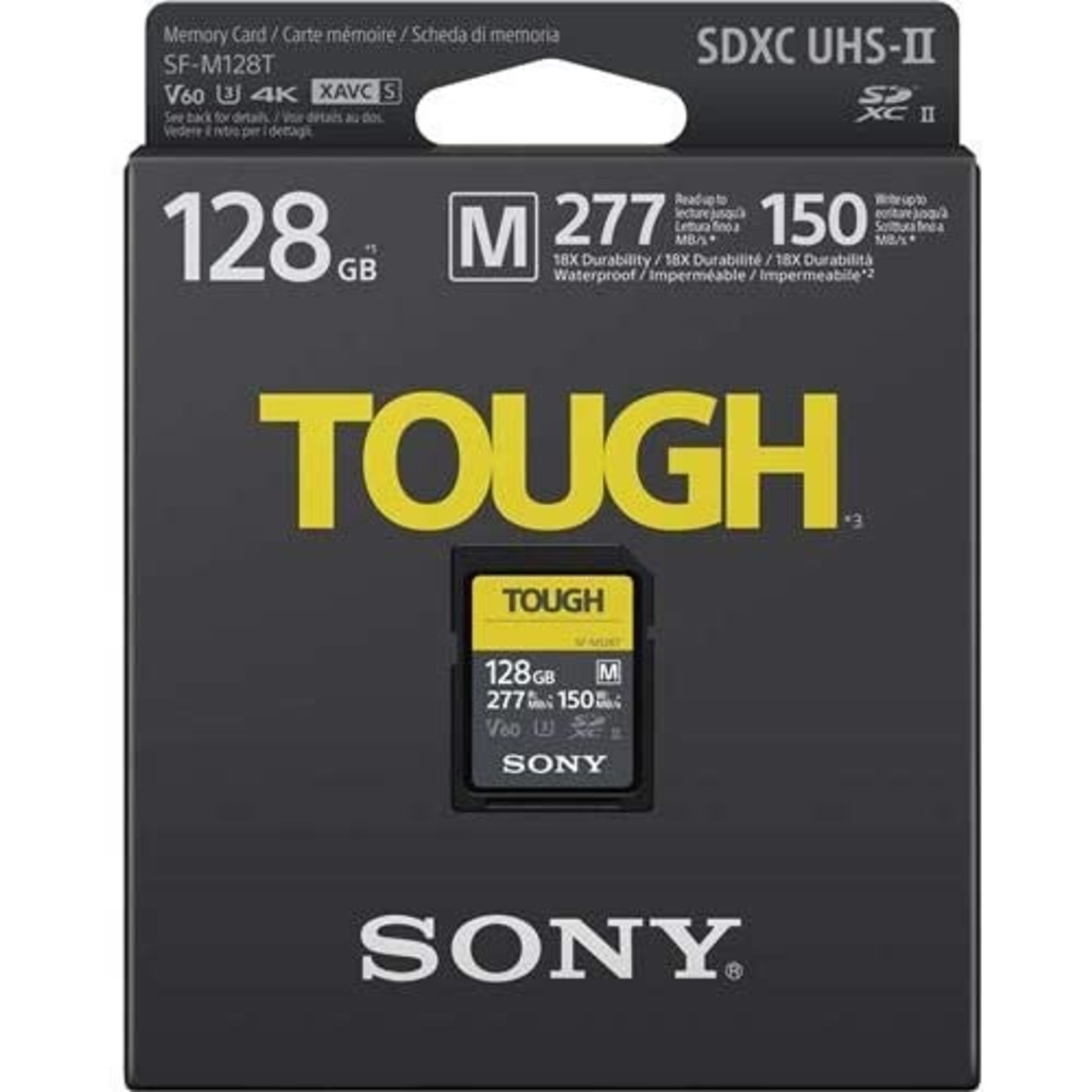 SONY 128GB UHS-II SD CARD MAX R 277MB W150MB