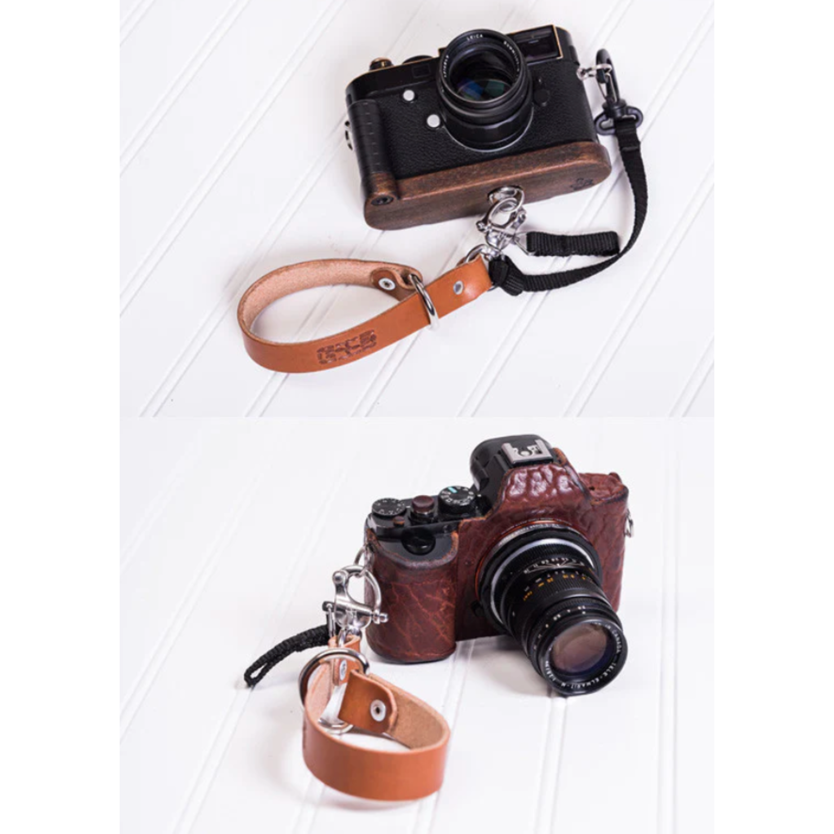 Hold Fast Camera Leash | Leather Wrist Strap - Tan / Water Buffalo