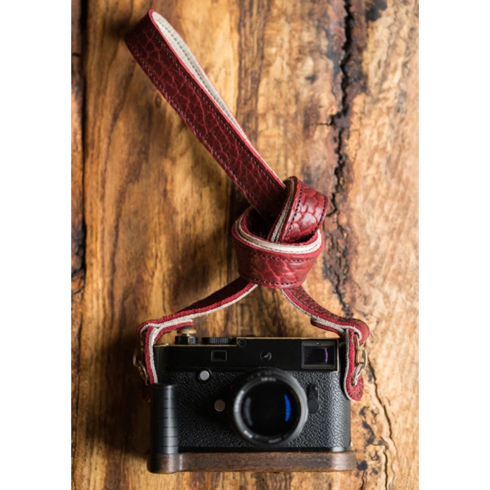 Red Leather Camera Strap