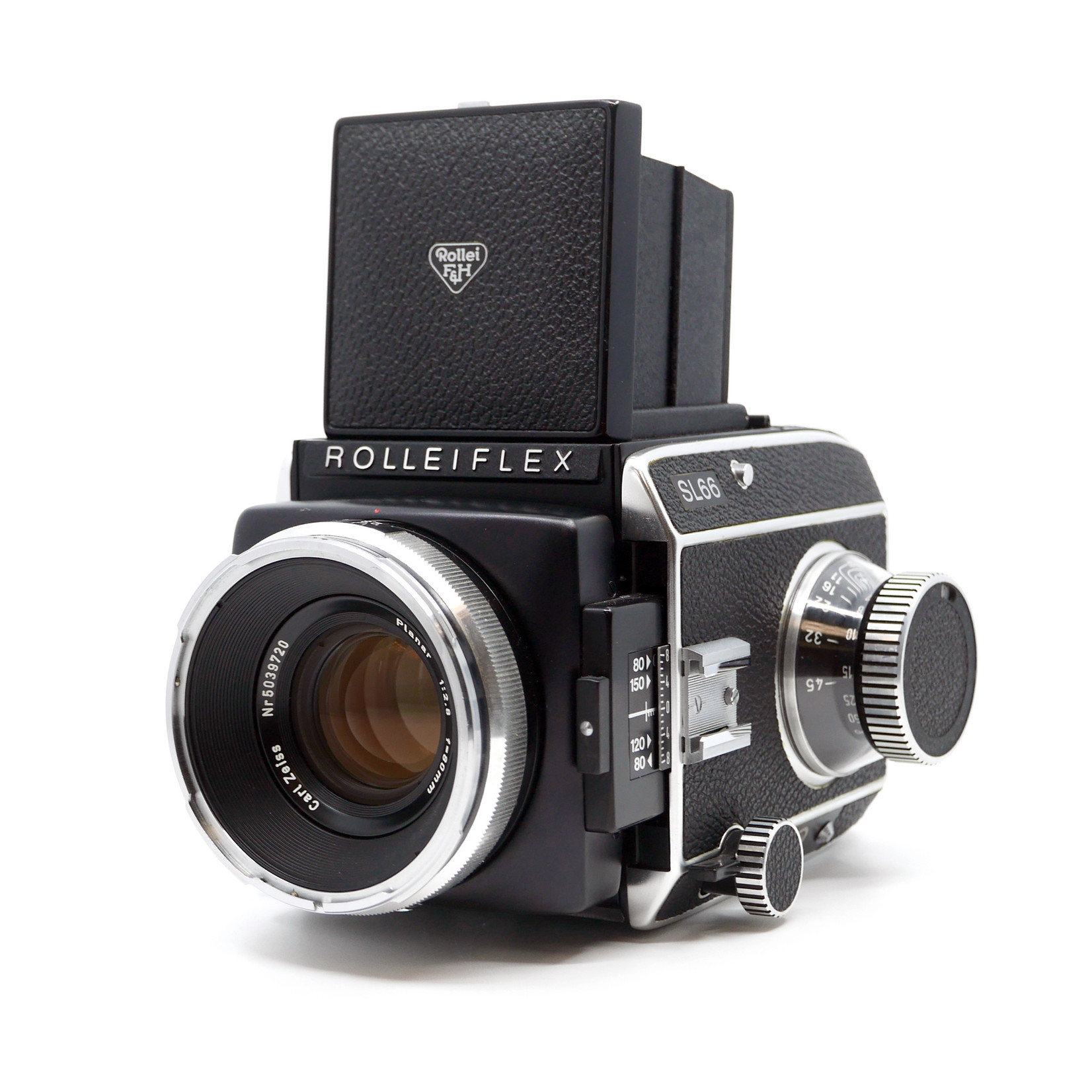 Rolleiflex SL66 w/80mm f/2.8, 6x6 film back, & 6x4.5 film back