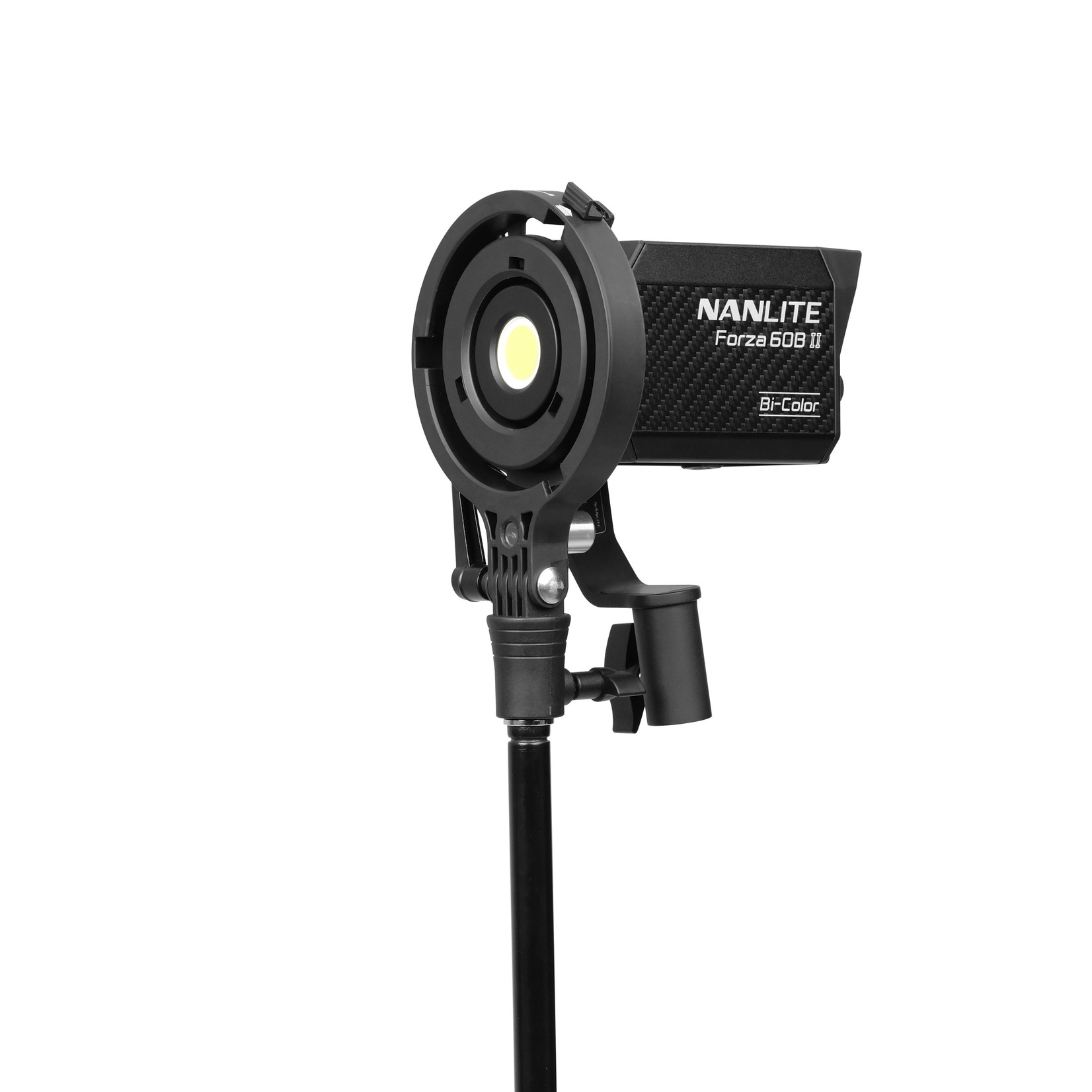 NANLITE Nanlite Forza 60B II Spotlight incl. reflector, AC, DC battery grip, Bowens adapter and case