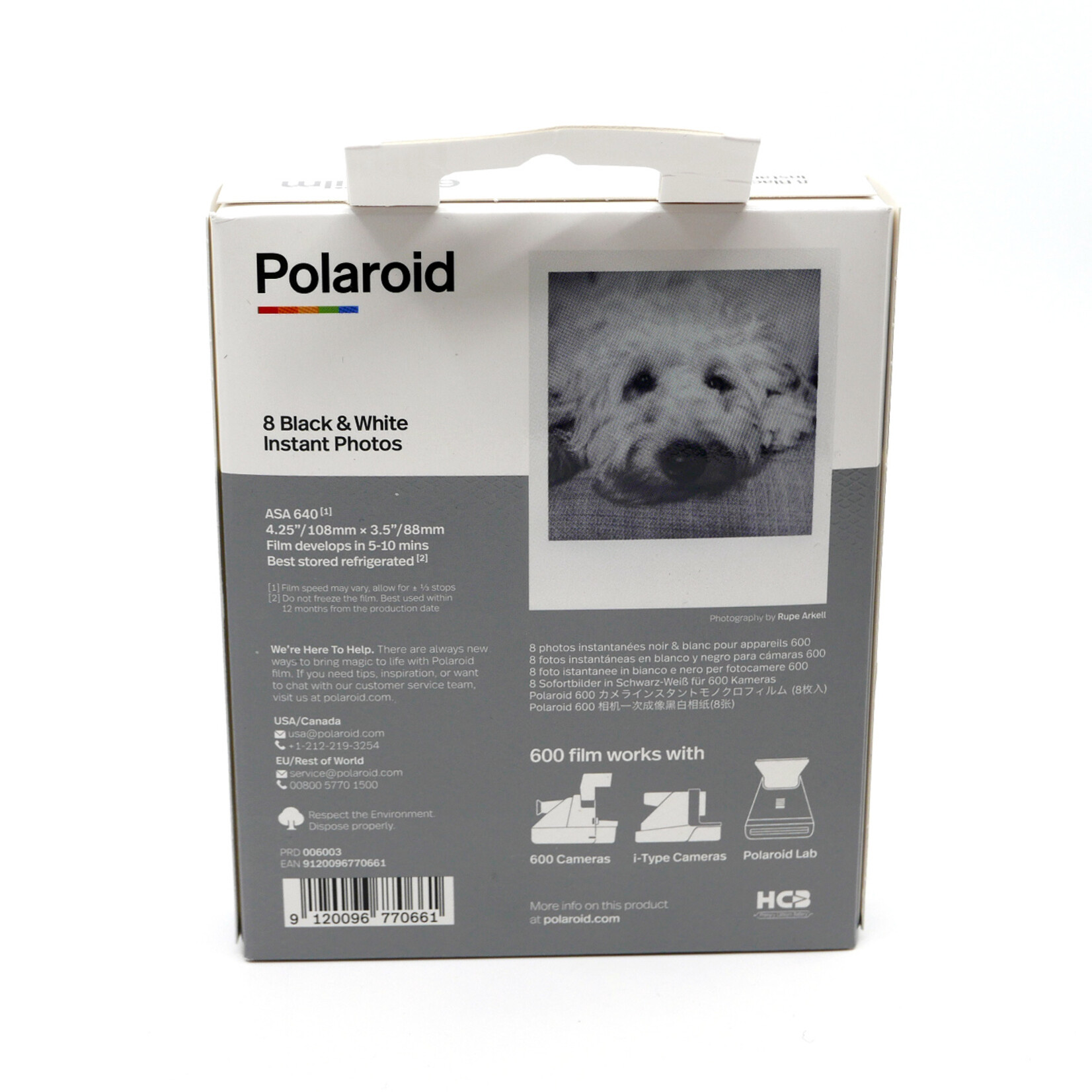 Polaroid Polaroid B&W Film for 600