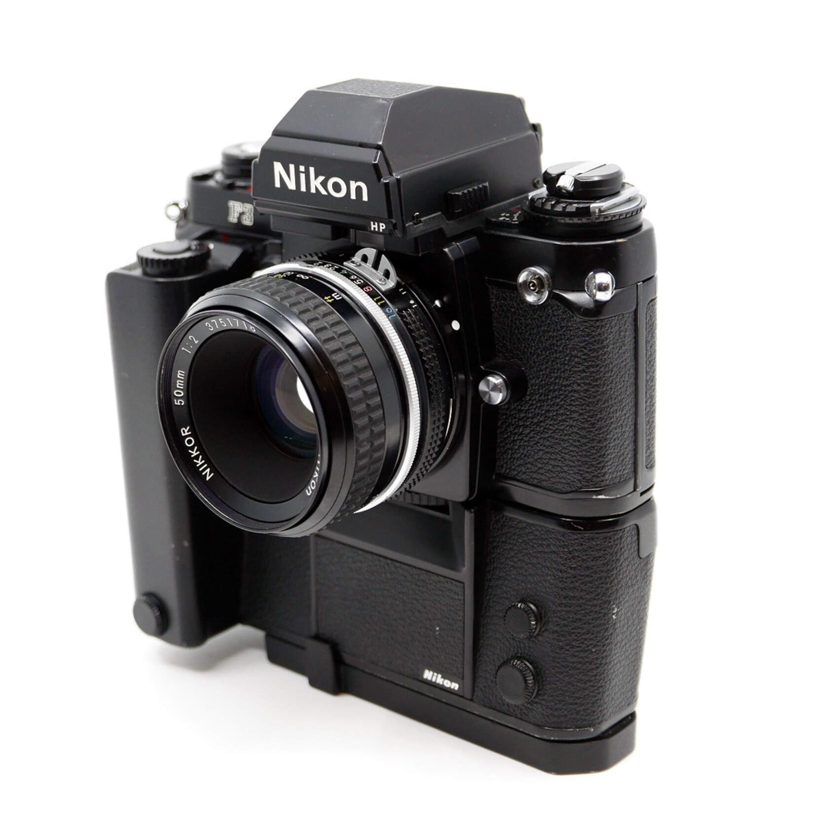Nikon Nikon F3 HP w/MD-4 Motor Drive, 50mm f/2 Ai & AH-2  (Used)