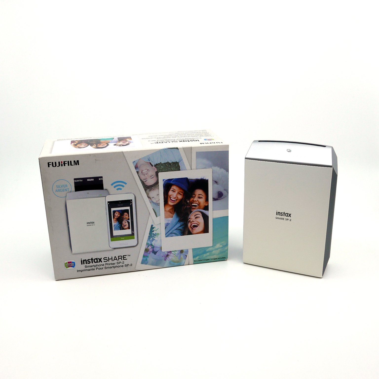 その他 FUJI FILM INSTAX SHARE SP-2 Fujifilm Instax Share Smartphone Printer SP-2 (Silver) + 160-Films