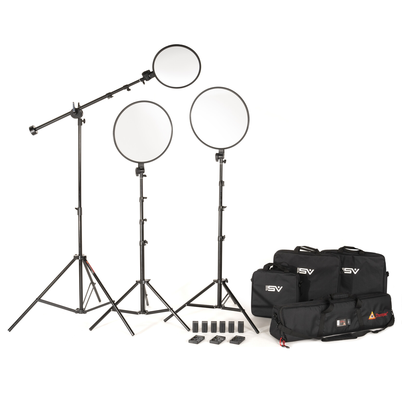 Smith Victor LED EDGE360 2-18" and 1-13" Boom Light Kit PRO SERIES 1560W Bi-Color
