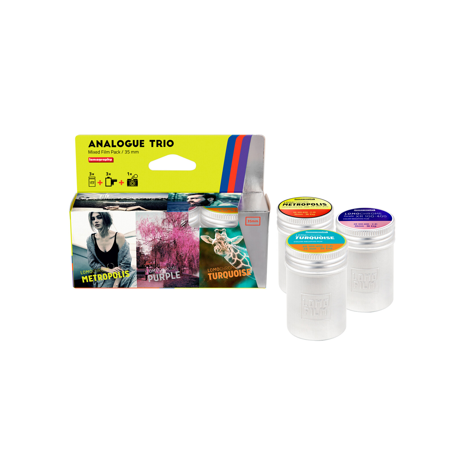Lomography Analogue Trio Mixed Film Pack 35 mm