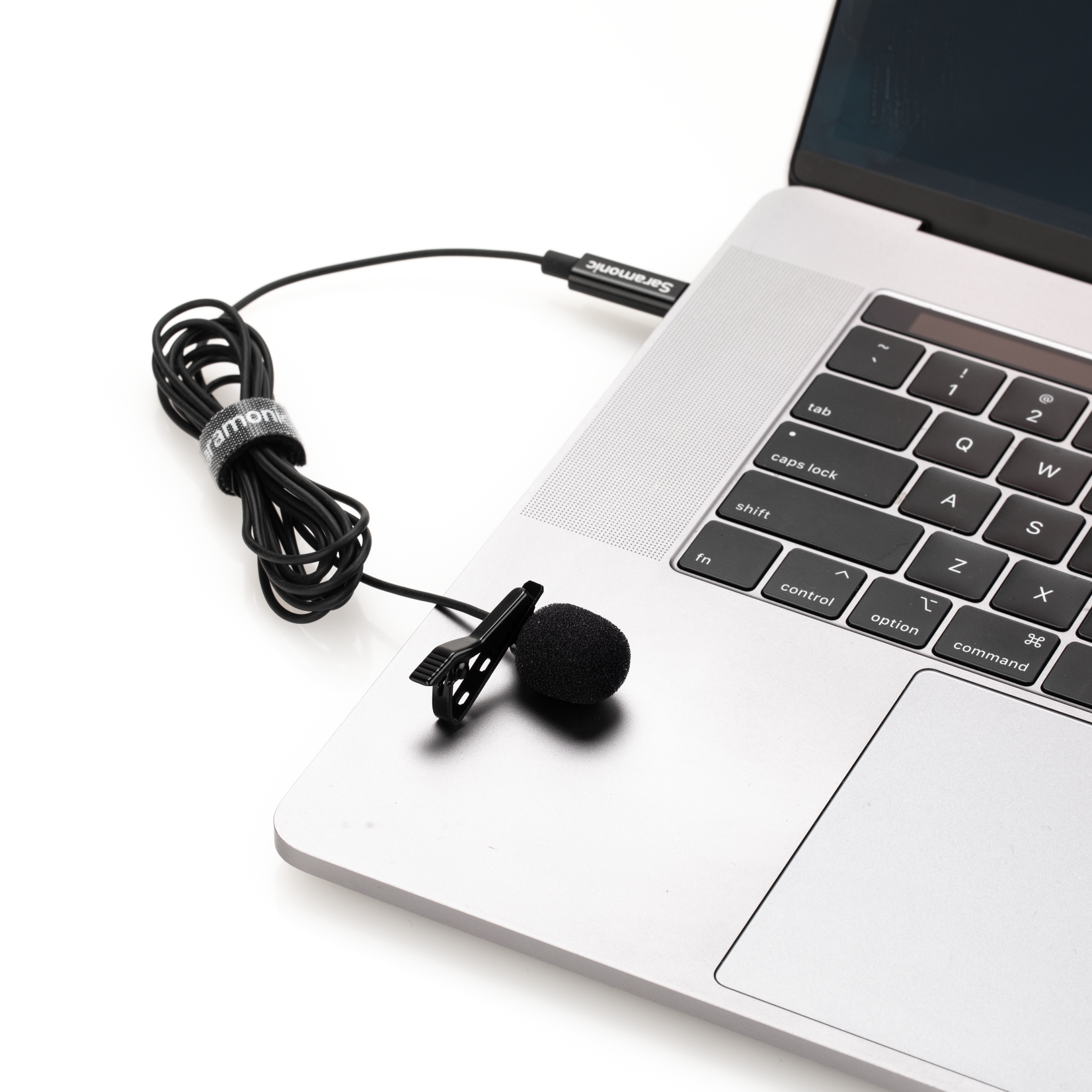 SARAMONIC LavMicro-U Lavalier Mic w/ 6.6' USB-C Cable & USB Adapter for iPhone 15, Android, iPad & Computers