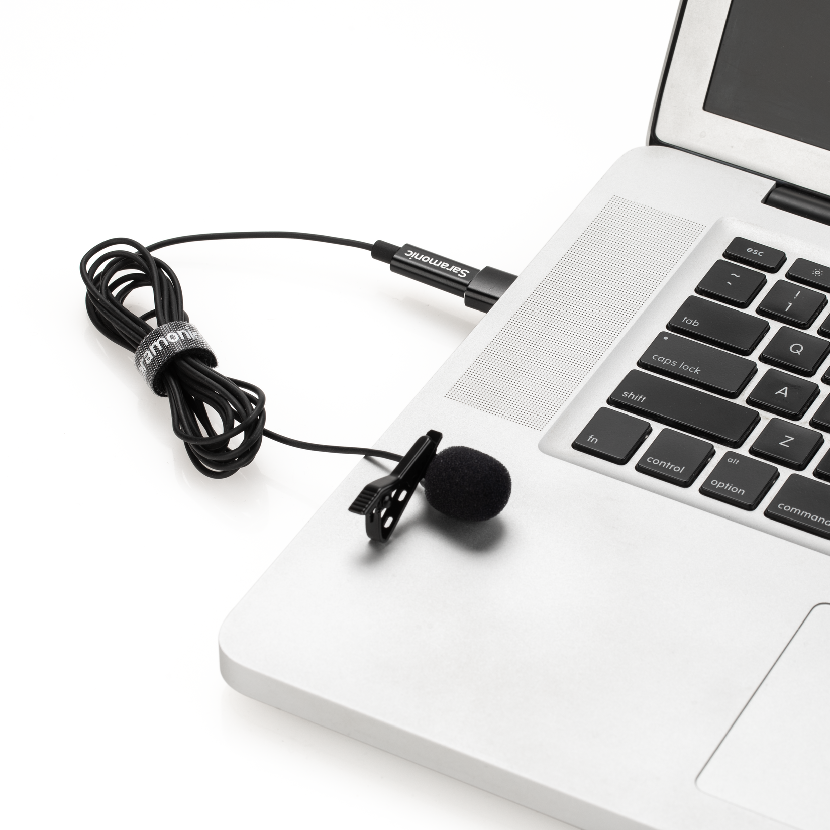 SARAMONIC LavMicro-U Lavalier Mic w/ 6.6' USB-C Cable & USB Adapter for iPhone 15, Android, iPad & Computers