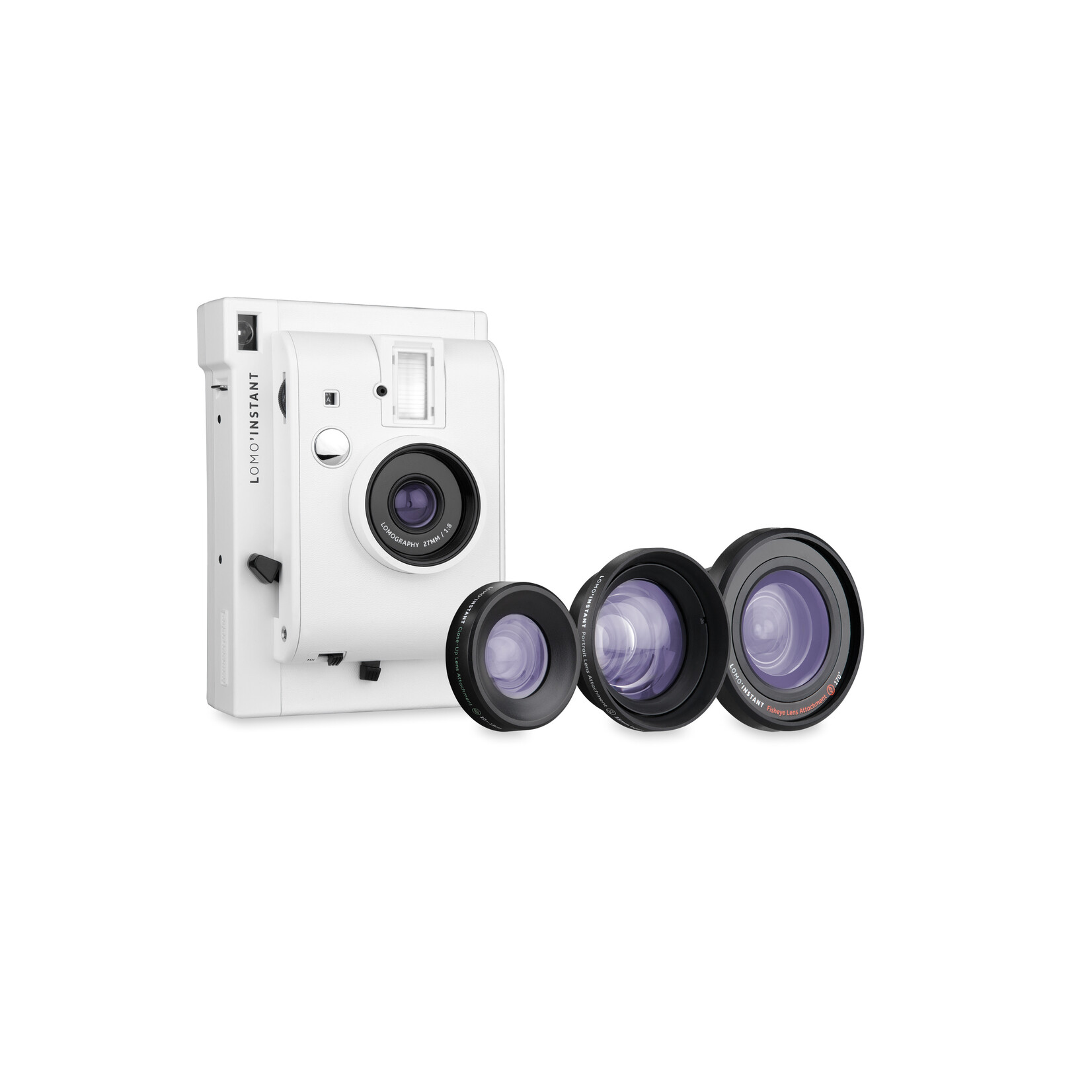 Lomography Lomo'Instant Mini White + 3 Lenses