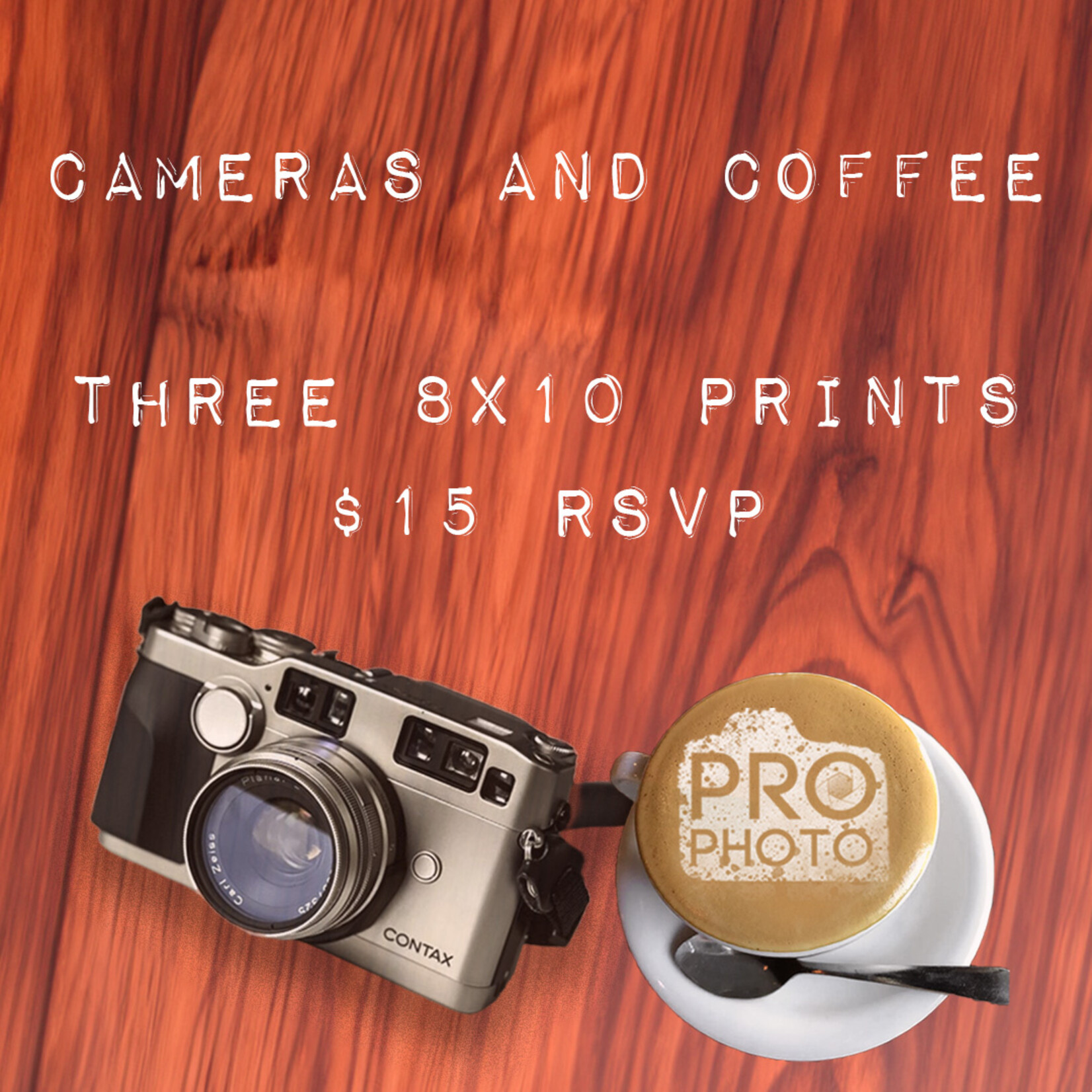 Cameras and Coffee (3) 8x10 Print RSVP