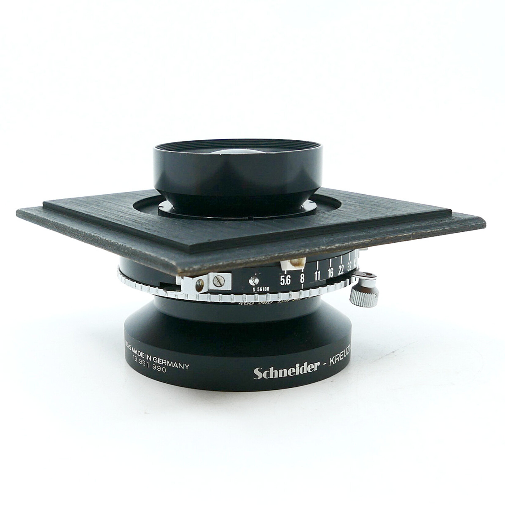Schneider Schneider Symmar-S MC 180mm 5.6 lens w/4x4 wooden lens board (Used) AS-IS-GEPW
