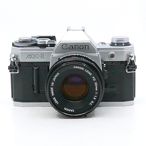 Canon AE-1 w/ FD 50MM 1.8 Breech-Lock Lens (Used) - Pro Photo