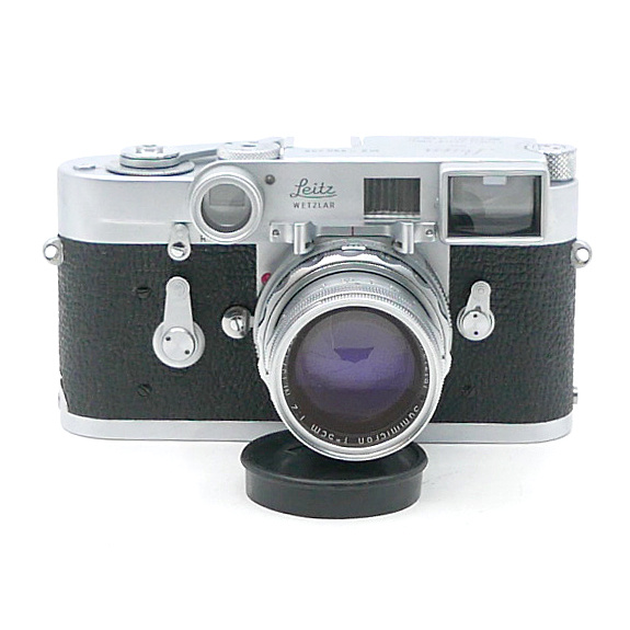 美品 LEICA IIIg / Summicron 5cm f2 Leica IIIG w/Summicron 50mm f2 Collapsible lens, cap, Fully