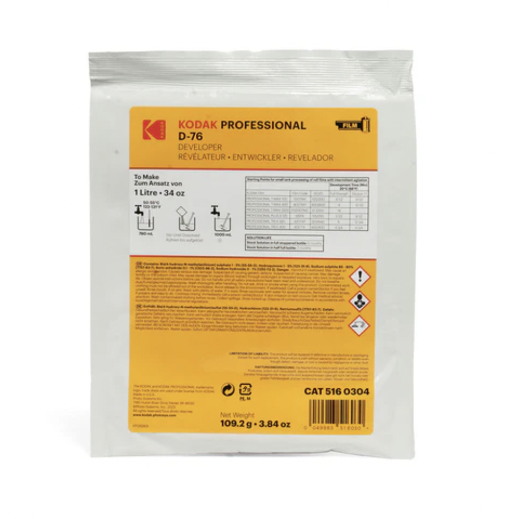 Kodak Kodak D-76 Developer Powder 1 litre