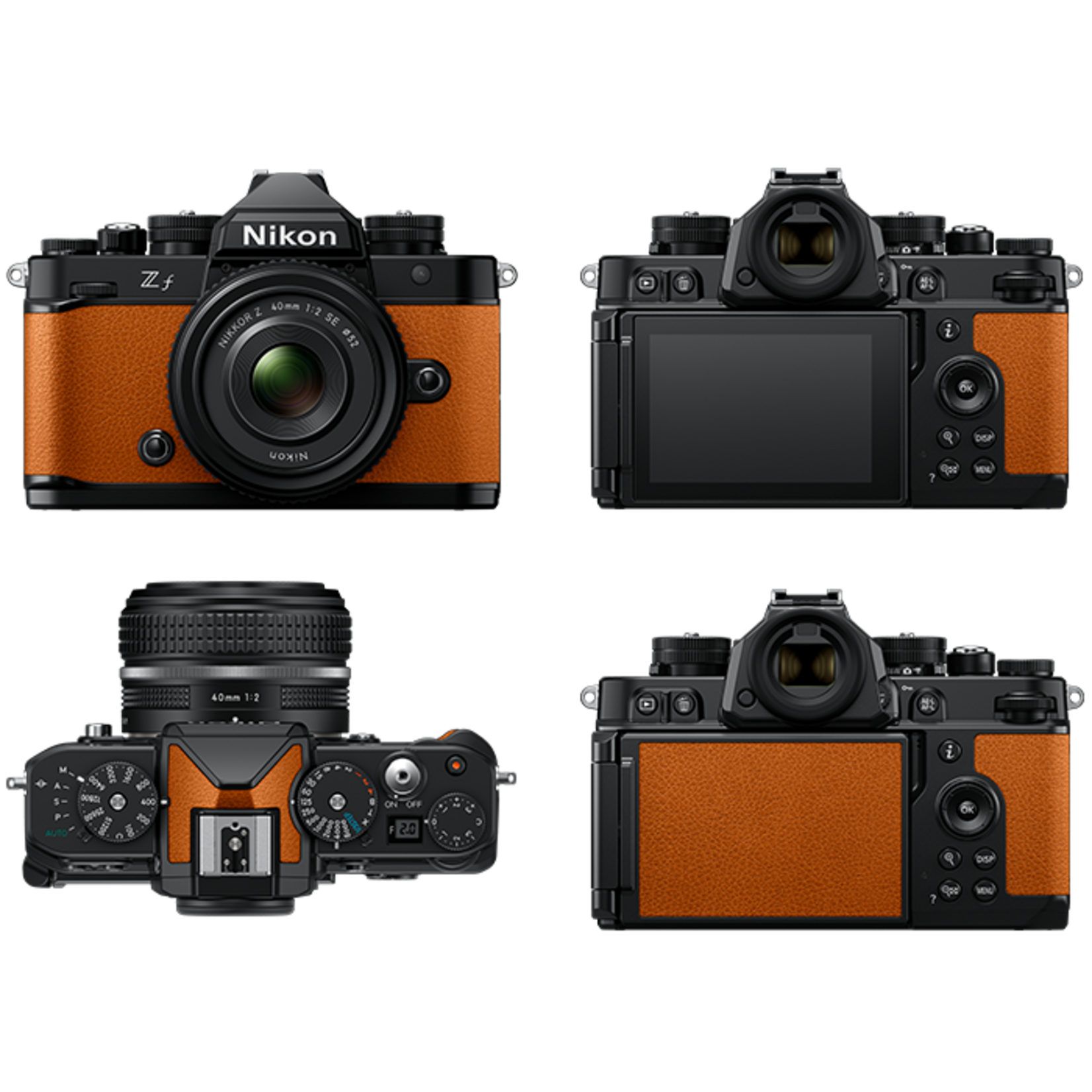 Nikon Z f FX-format Mirrorless Camera Body – Sunset Orange