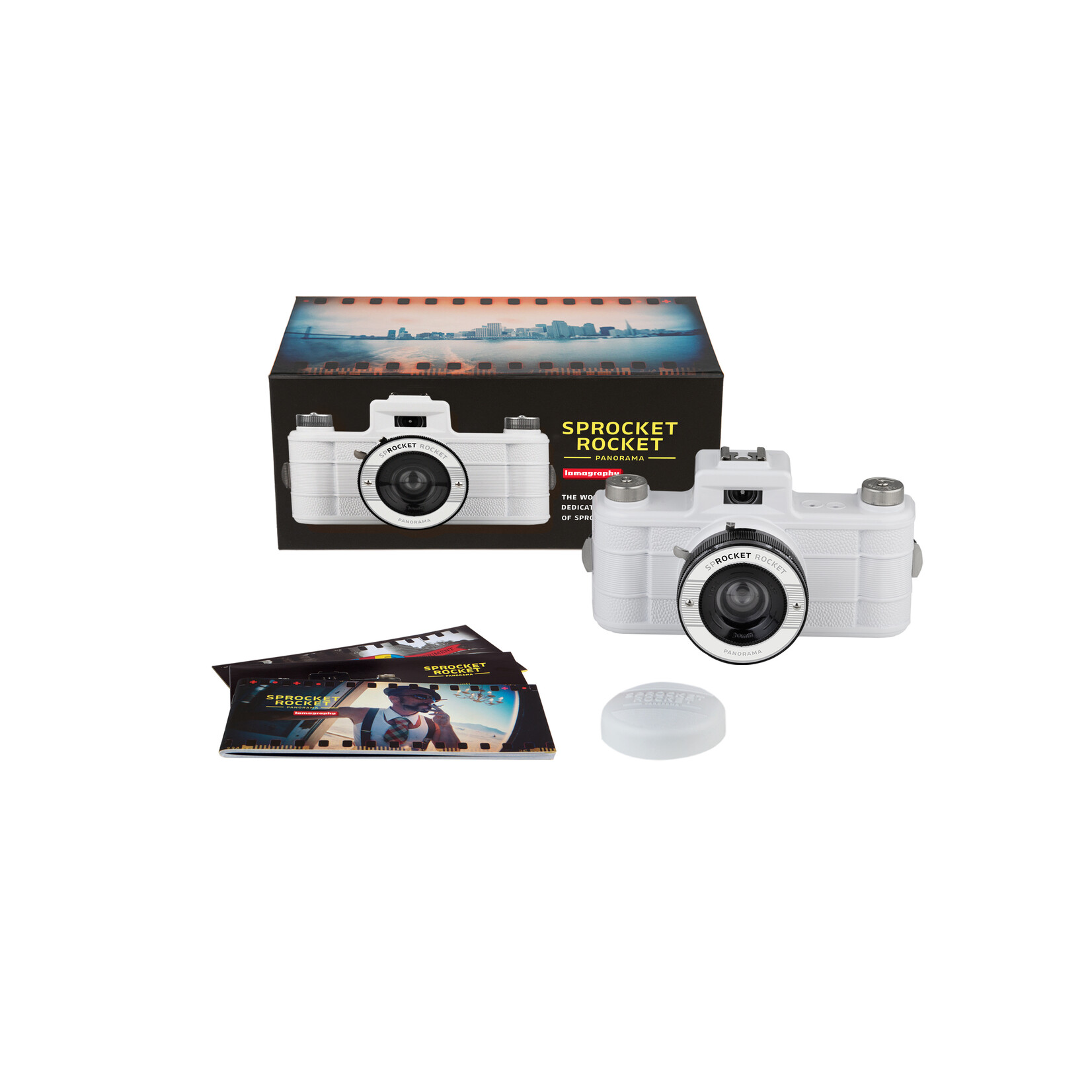 Lomography Sprocket Rocket 35 mm Panoramic Camera Coconut