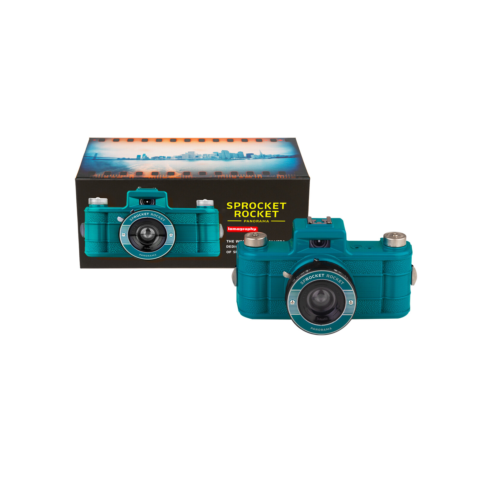 Lomography Sprocket Rocket 35 mm Panoramic Camera Peacock