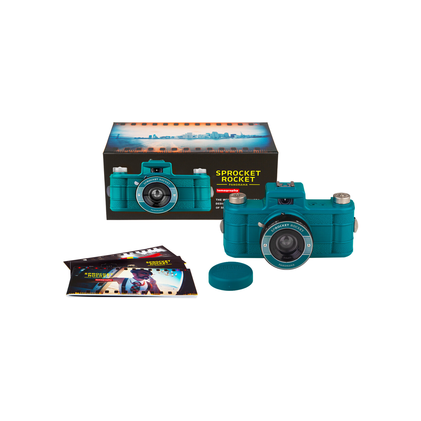 Lomography Sprocket Rocket 35 mm Panoramic Camera Peacock