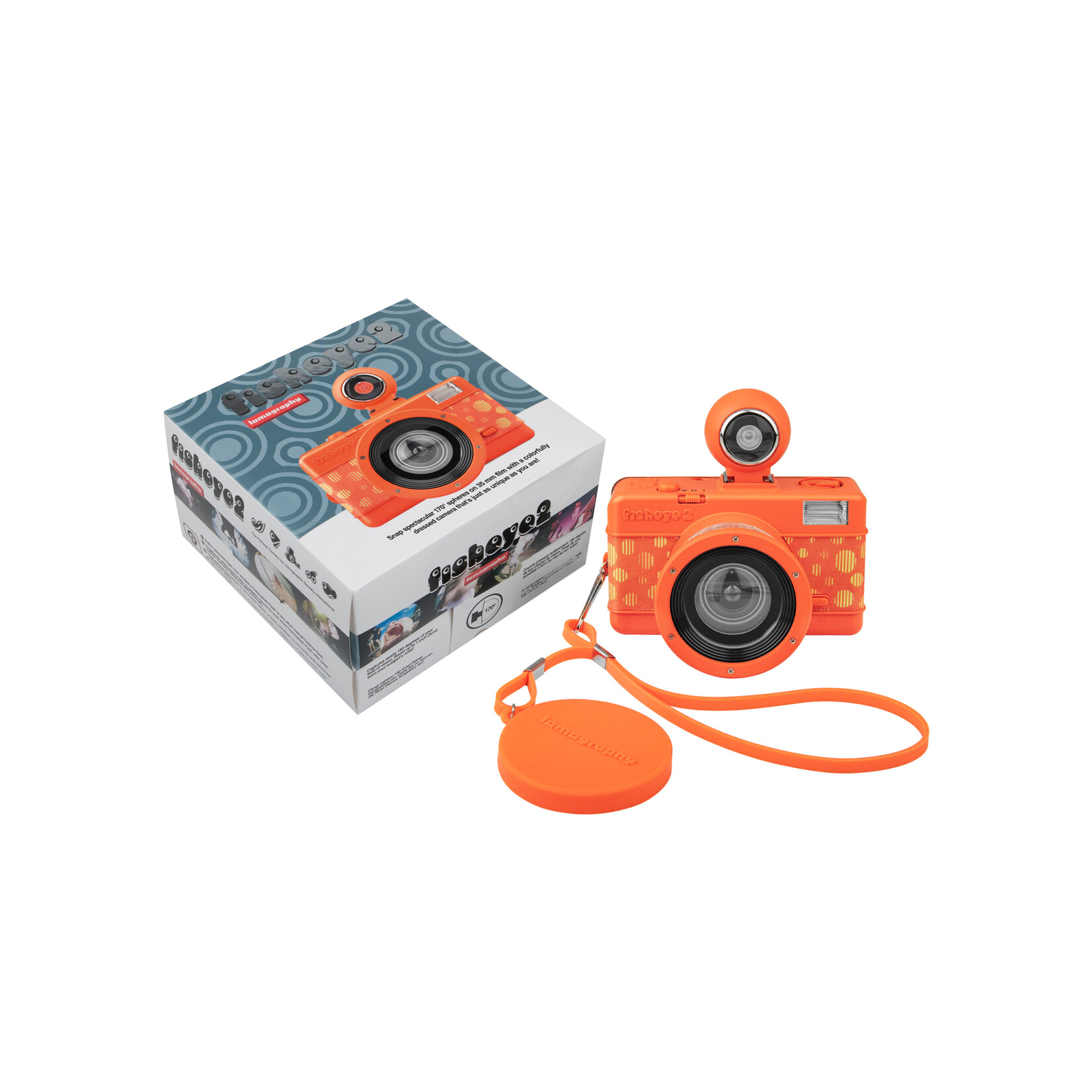 Lomography Fisheye No. 2 Camera - Papaya Pop