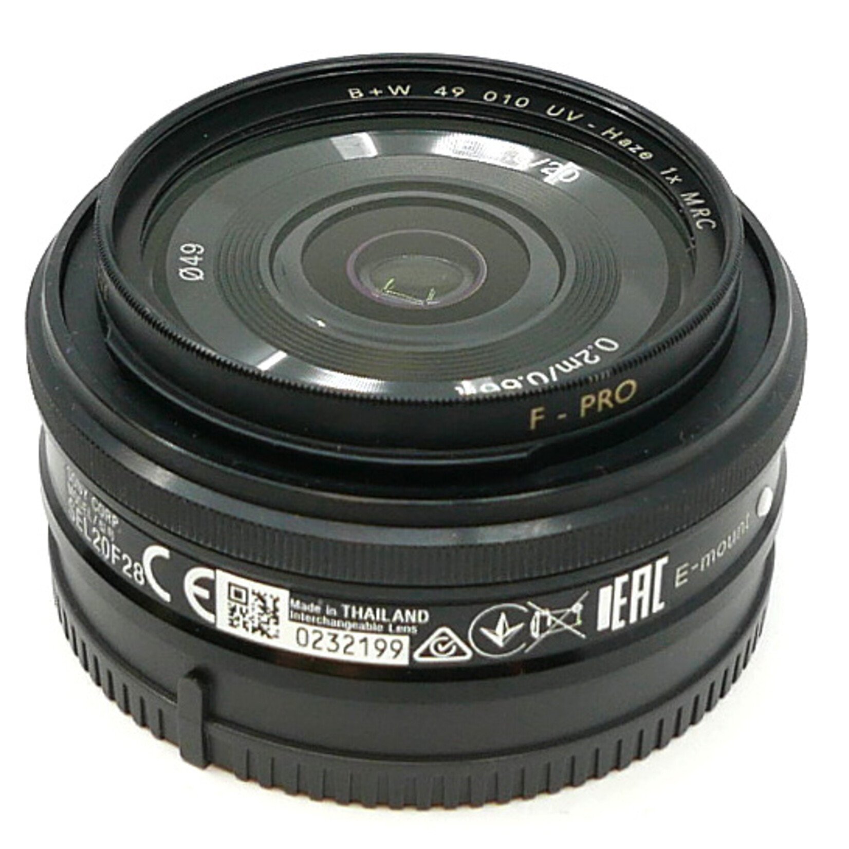SONY Sony E20mm 2.8 Lens (Used)